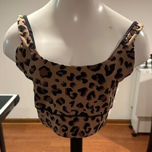 Leopard Print Women's Sports Bra